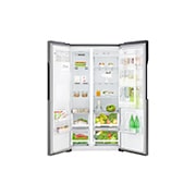 LG Réfrigérateur Américain | 606L | Compresseur linéaire | Total No Frost | Smart Diagnosis | Moist Balance Crisper | Door in Door ® | F, LG GSJ360DIDV